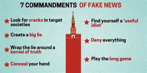 what are the seven commandments of fake news